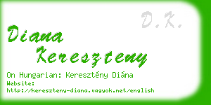diana kereszteny business card